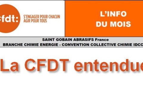 Saint-Gobain Abrasifs : la CFDT aux côtés des salariés