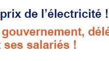 HAUSSE des Prix de l'électricité !