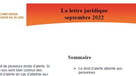 La lettre juridique de novembre