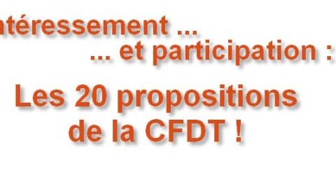 Concertation sur l'intéressement et la participation