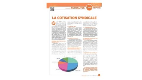 La cotisation syndicale (à la CFDT)