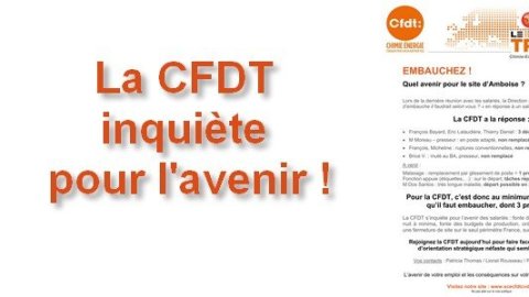 La CFDT inquiète pour l'avenir du site Saint-Gobain Abrasifs à Amboise