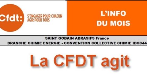 Saint-Gobain Abrasifs : la CFDT agit